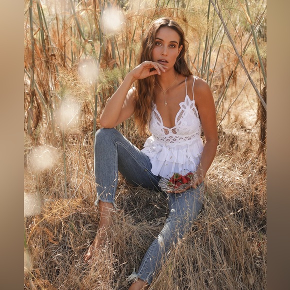 #141 Free People Adella White Cami - Picture 3 of 7